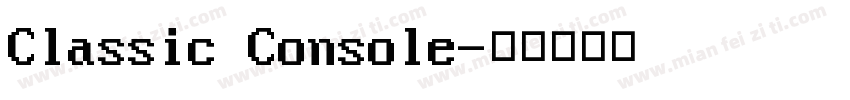 Classic Console字体转换